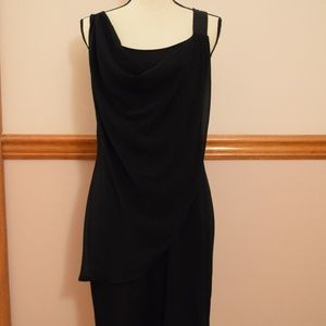 No Sleeve Black Dress
